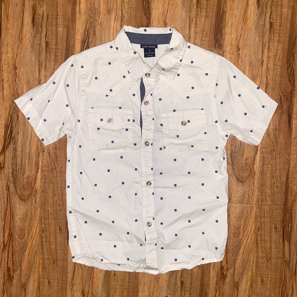 Lucky Brand Kids/Boy Shirt White - Size 7